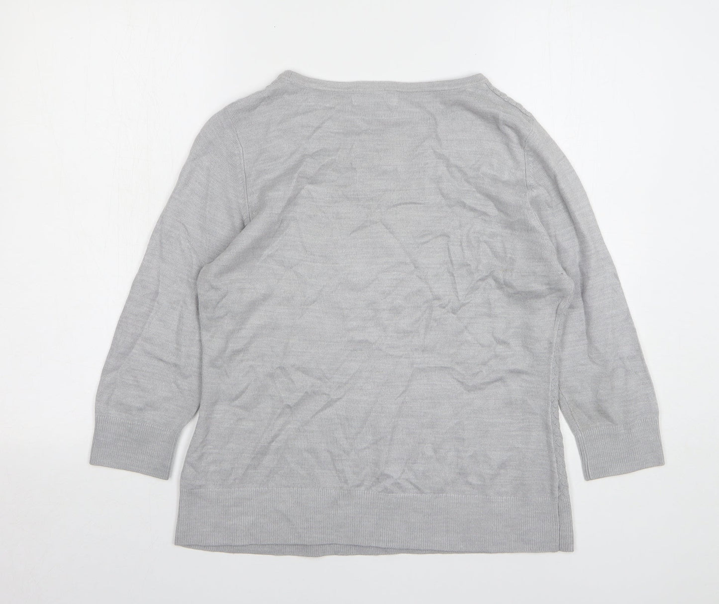 Womens UK Size 12 Marks and Spencer Grey Pullover Jumper