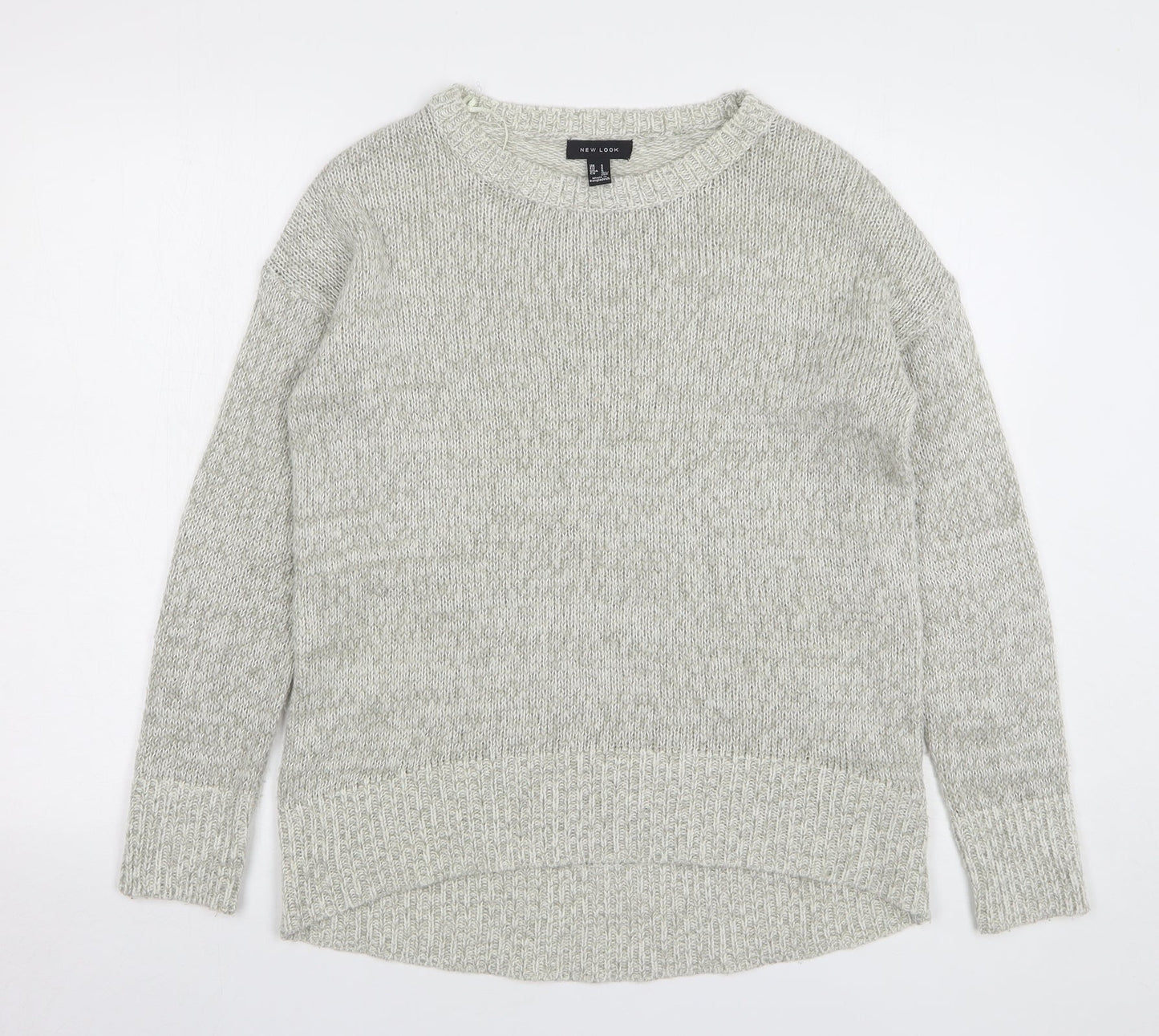 Womens UK Size S New Look Grey Pullover Jumper