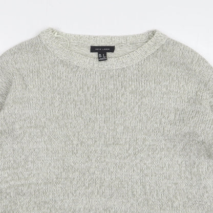 Womens UK Size S New Look Grey Pullover Jumper