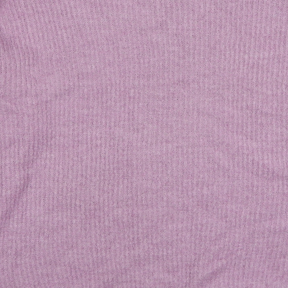 TU Womens Pink Round Neck Acrylic Pullover Jumper Size 10