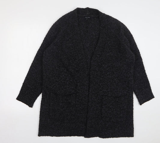 Womens UK Size S New Look Grey Cardigan Jumper