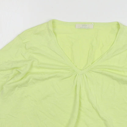Womens UK Size 18 Marks and Spencer Green Pullover Jumper