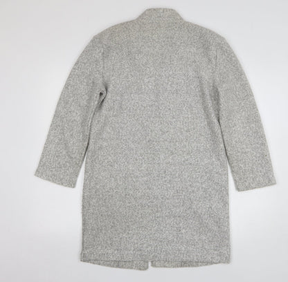 George Womens Grey V-Neck Polyester Cardigan Jumper Size 8