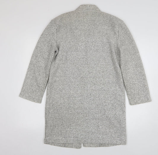 George Womens Grey V-Neck Polyester Cardigan Jumper Size 8