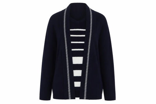 Womens UK Size M Alexara Blue Cardigan Jumper