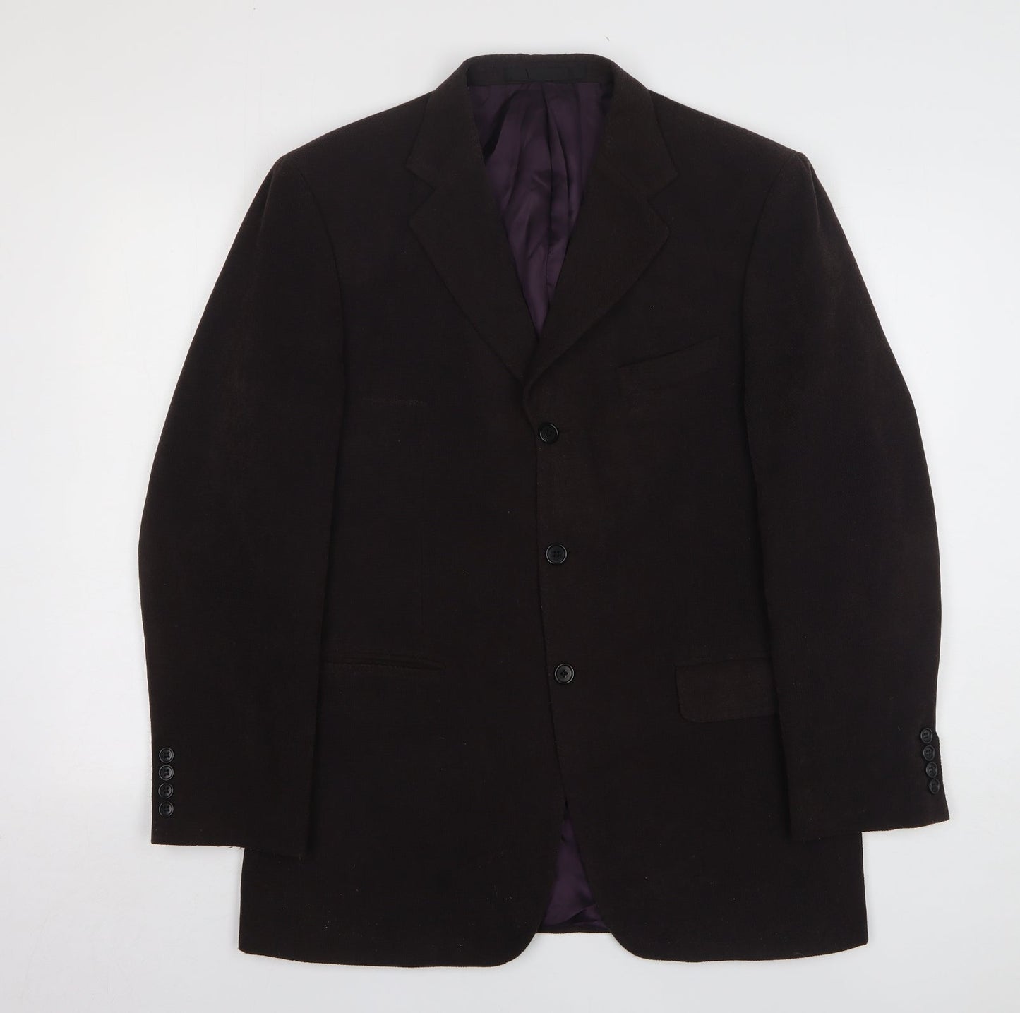 Mens UK Size 40 Impressions Regular Brown Suit Jacket