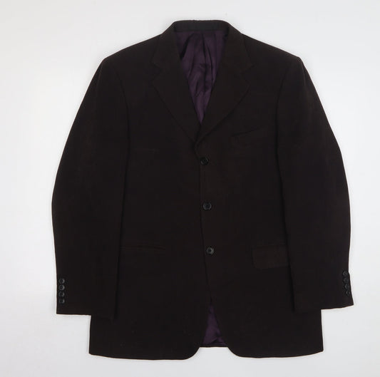 Mens UK Size 40 Impressions Regular Brown Suit Jacket
