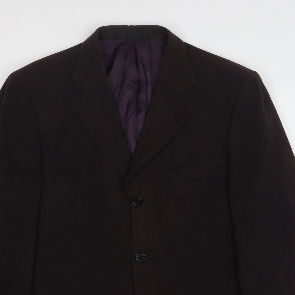 Mens UK Size 40 Impressions Regular Brown Suit Jacket