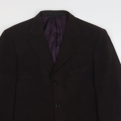 Mens UK Size 40 Impressions Regular Brown Suit Jacket