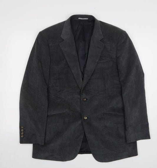 Mens UK Size 40 Brook Taverner Regular Grey Suit Jacket