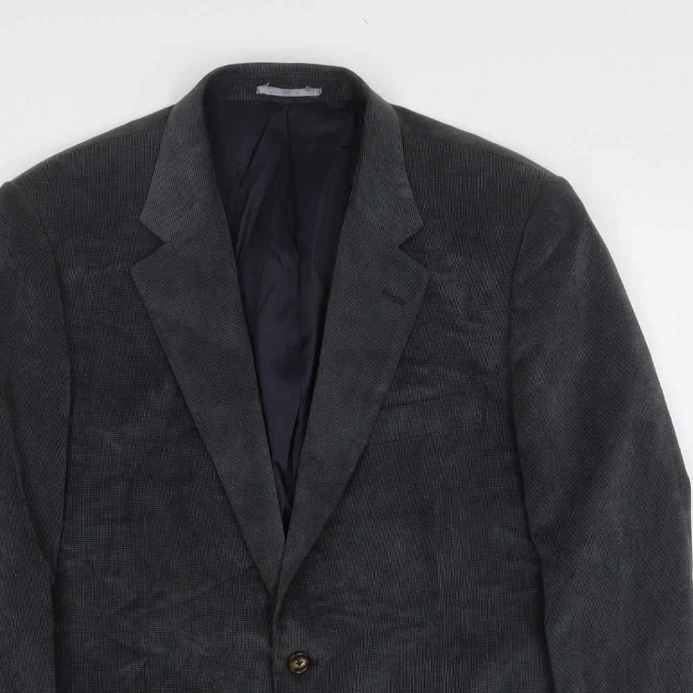Mens UK Size 40 Brook Taverner Regular Grey Suit Jacket