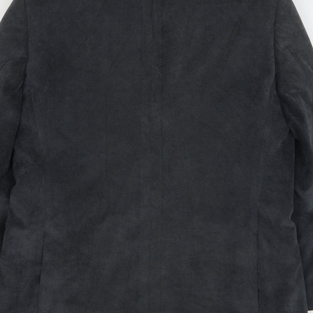Mens UK Size 40 Brook Taverner Regular Grey Suit Jacket