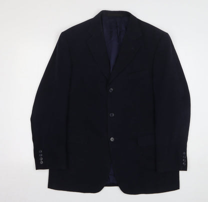 Seconds Mens Blue Polyester Jacket Suit Jacket Size 42