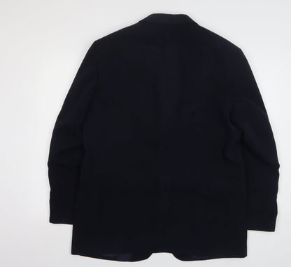 Seconds Mens Blue Polyester Jacket Suit Jacket Size 42
