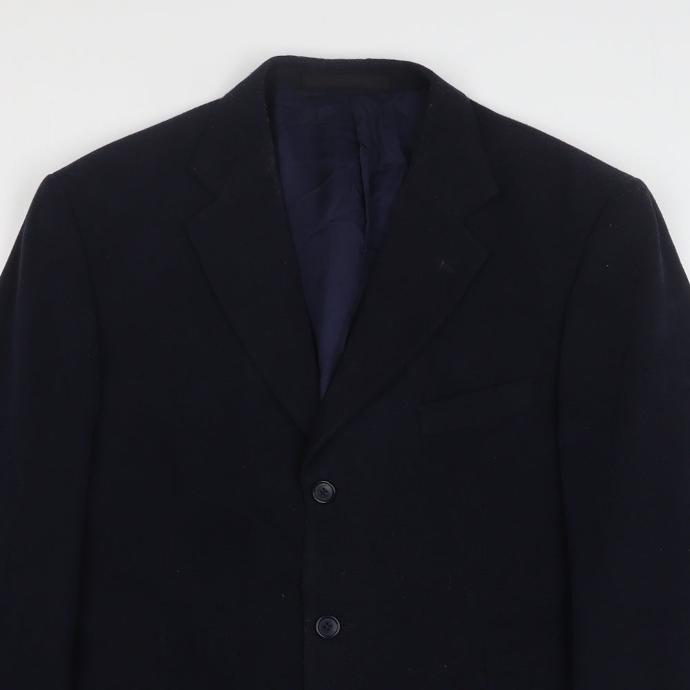 Seconds Mens Blue Polyester Jacket Suit Jacket Size 42