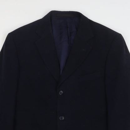 Seconds Mens Blue Polyester Jacket Suit Jacket Size 42