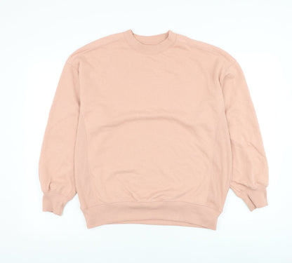 Primark Womens Pink Cotton Pullover Sweatshirt Size 4 Pullover