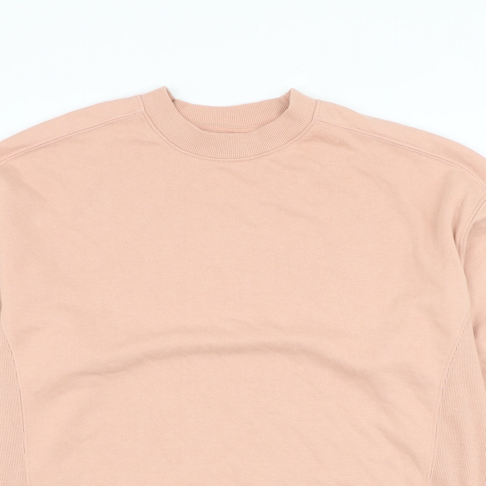 Primark Womens Pink Cotton Pullover Sweatshirt Size 4 Pullover