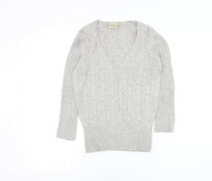Womens UK Size 8 NEXT Grey Pullover Jumper