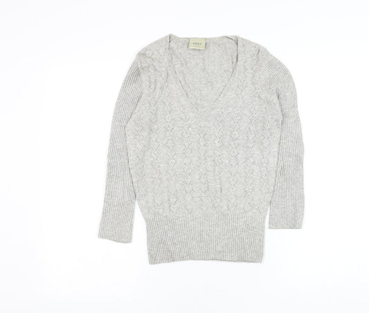 Womens UK Size 8 NEXT Grey Pullover Jumper