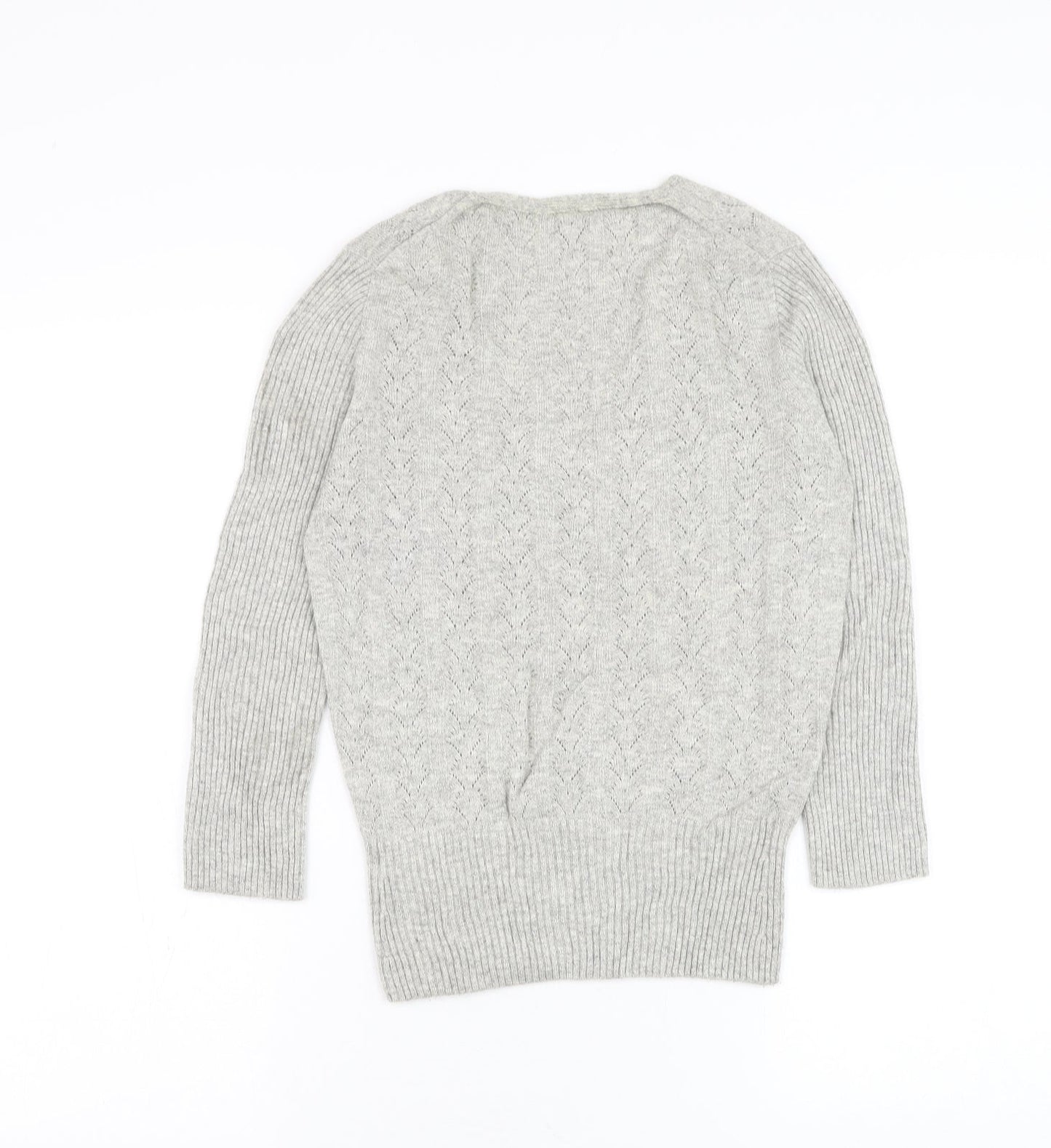 Womens UK Size 8 NEXT Grey Pullover Jumper