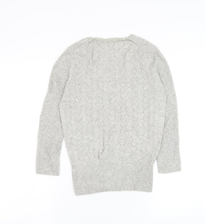 Womens UK Size 8 NEXT Grey Pullover Jumper