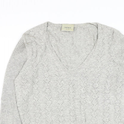 Womens UK Size 8 NEXT Grey Pullover Jumper