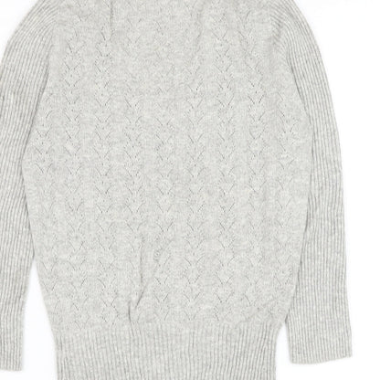 Womens UK Size 8 NEXT Grey Pullover Jumper