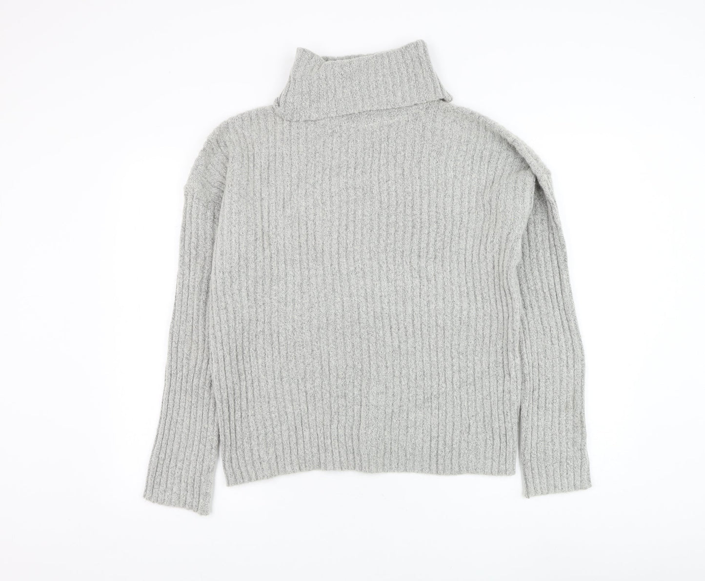 Womens UK Size M Brave Soul Grey Pullover Jumper