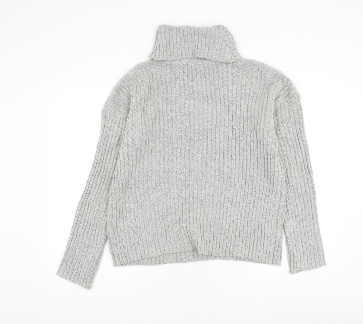 Womens UK Size M Brave Soul Grey Pullover Jumper