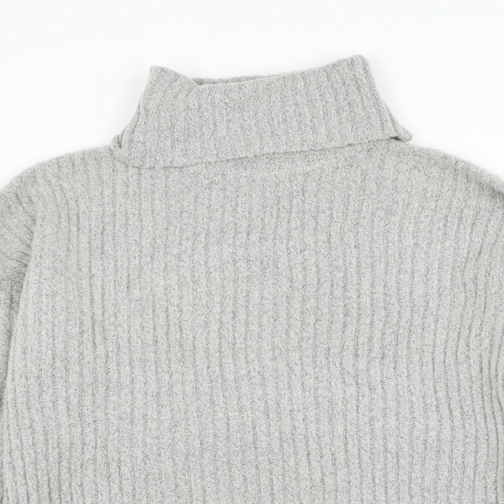 Womens UK Size M Brave Soul Grey Pullover Jumper