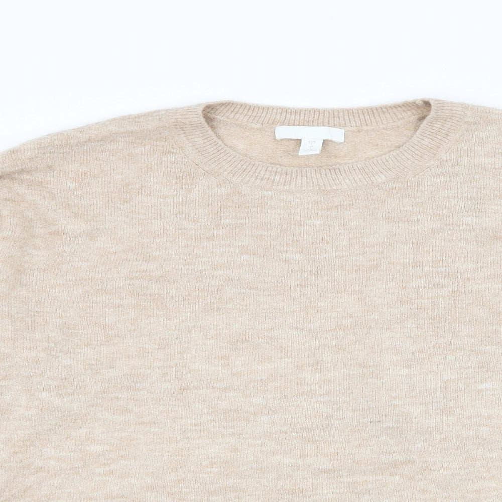 Womens UK Size L H&M Beige Pullover Jumper
