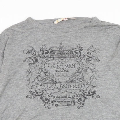 Womens UK Size 6 Dorothy Perkins Grey Pullover Jumper