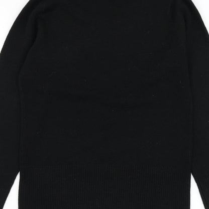 Womens UK Size S Filati Black Pullover Jumper