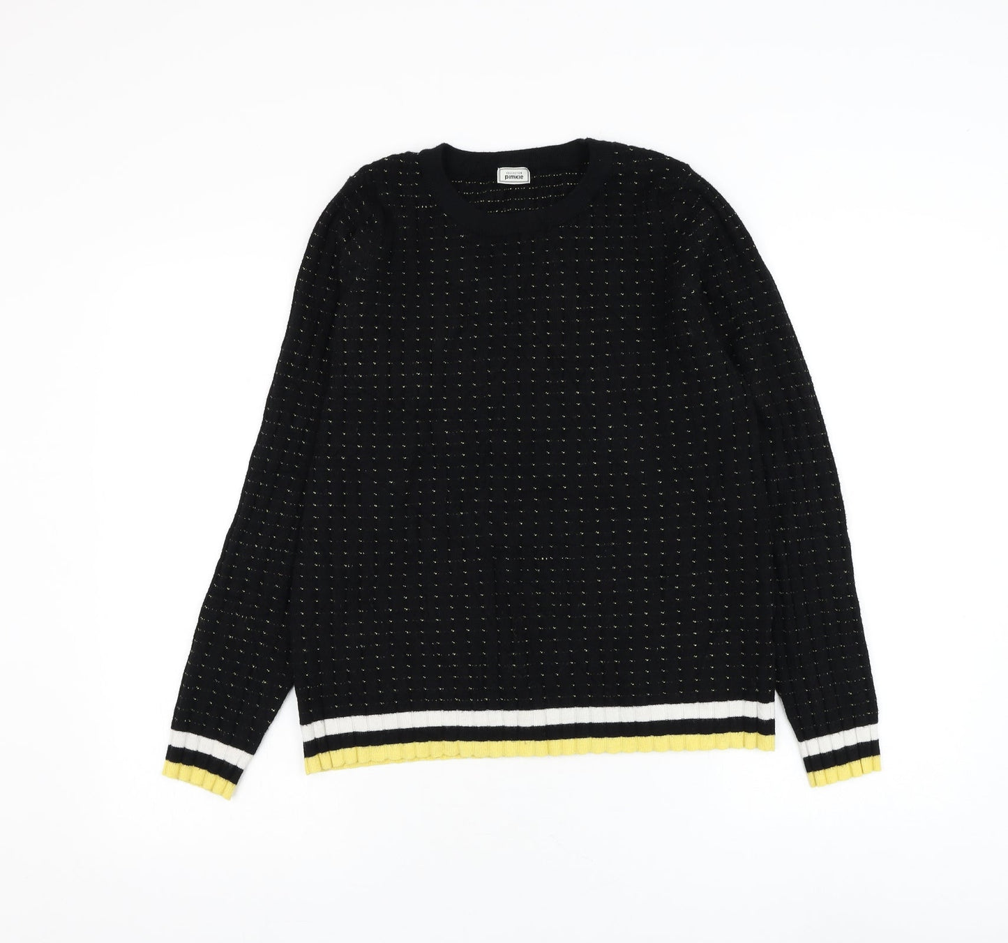 Womens UK Size L Pimkie Black Pullover Jumper