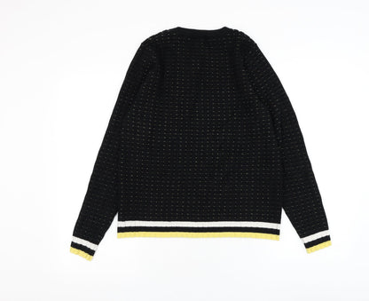 Womens UK Size L Pimkie Black Pullover Jumper