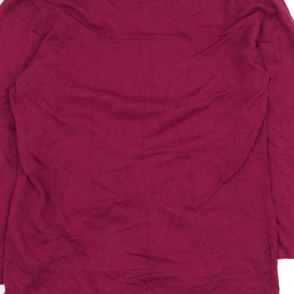 Womens UK Size 12 NEXT Purple Pullover Jumper