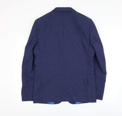 Mens UK Size 38 Marks and Spencer Regular Blue Suit Jacket