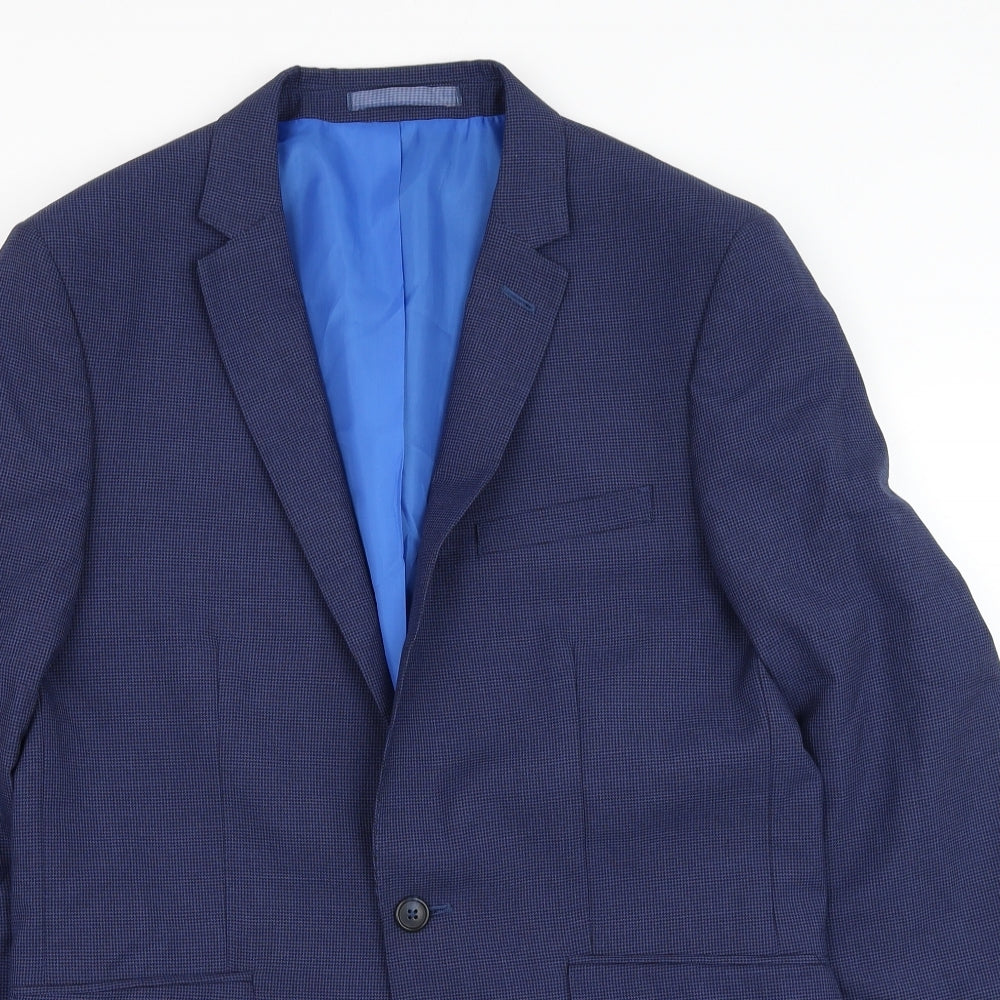 Mens UK Size 38 Marks and Spencer Regular Blue Suit Jacket