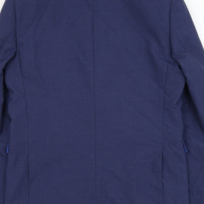 Mens UK Size 38 Marks and Spencer Regular Blue Suit Jacket