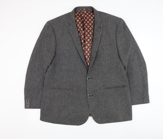 Mens UK Size 42 Matalan Regular Grey Suit Jacket
