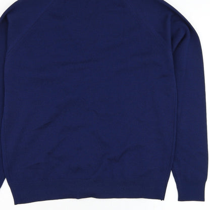 Womens UK Size S Preworn Blue Cardigan Jumper