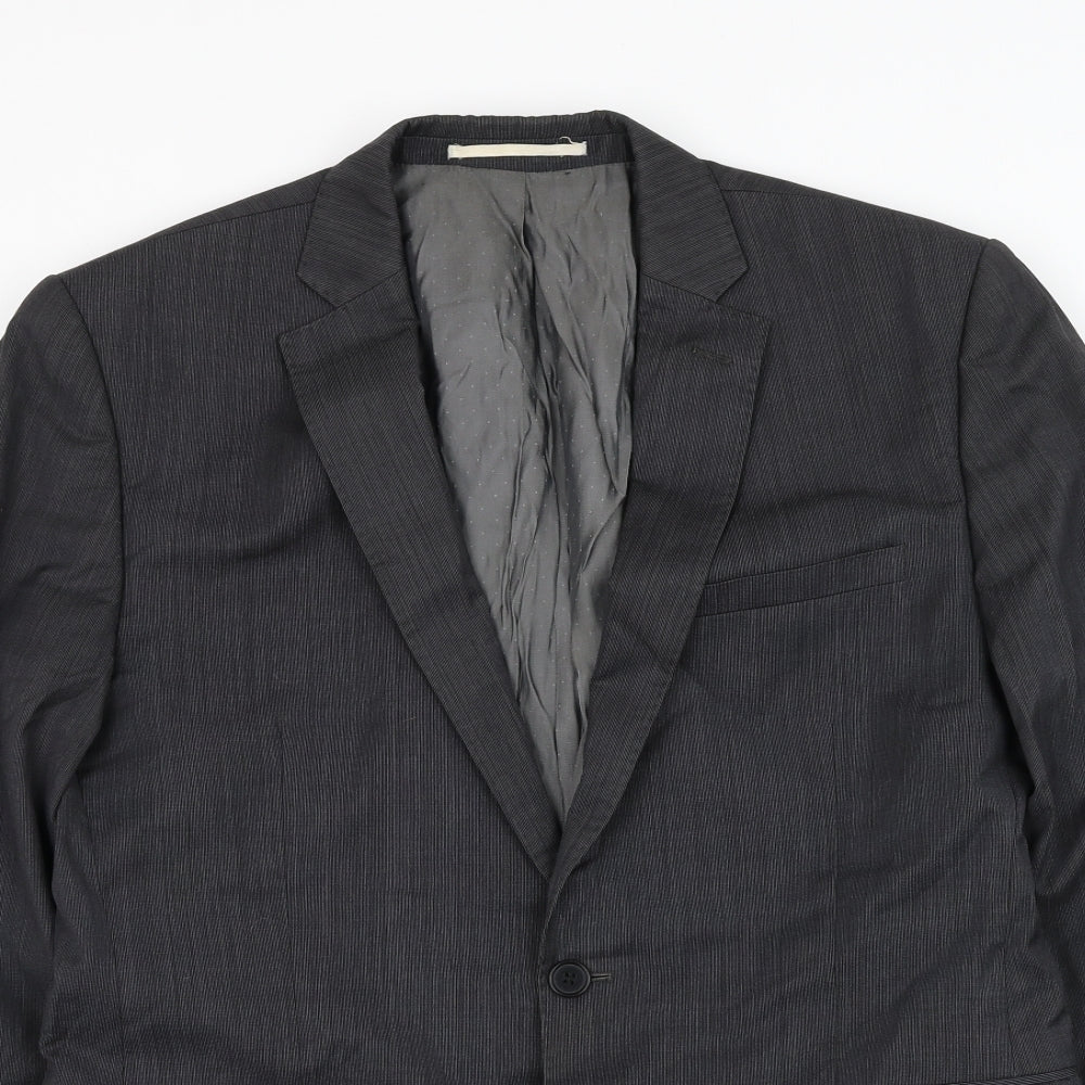 Mens UK Size 40 French Connection Regular Grey Suit Jacket