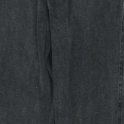 Hollister Womens Grey Cotton Mom Jeans Size 24 in L24 in Regular Zip