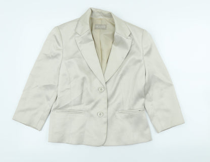 Womens UK Size 8 Planet Regular Ivory Blazer