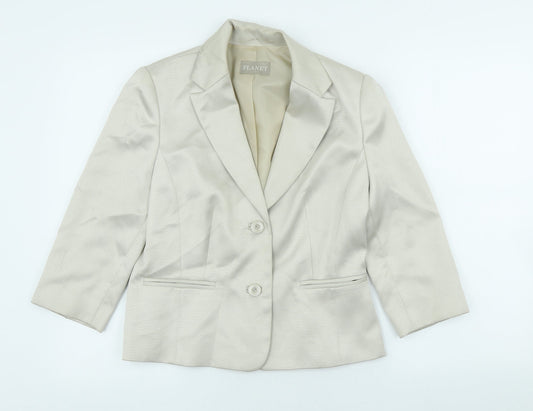 Womens UK Size 8 Planet Regular Ivory Blazer