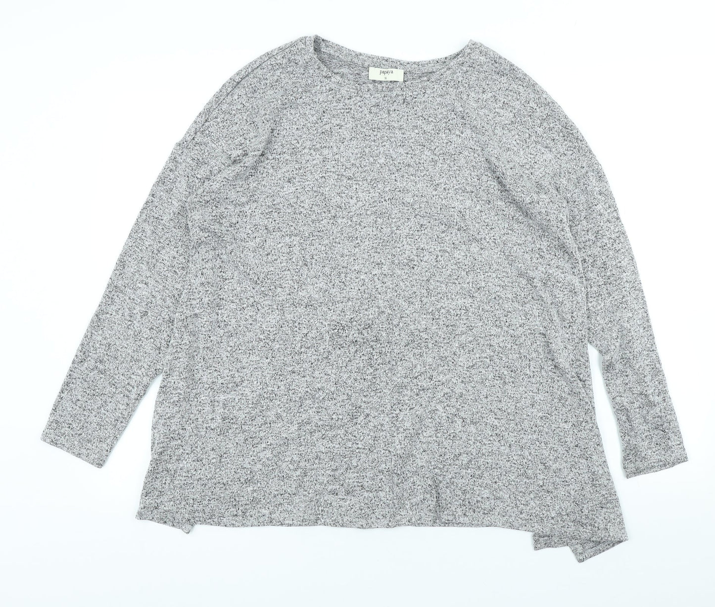 Womens UK Size 16 Papaya Grey Pullover Jumper
