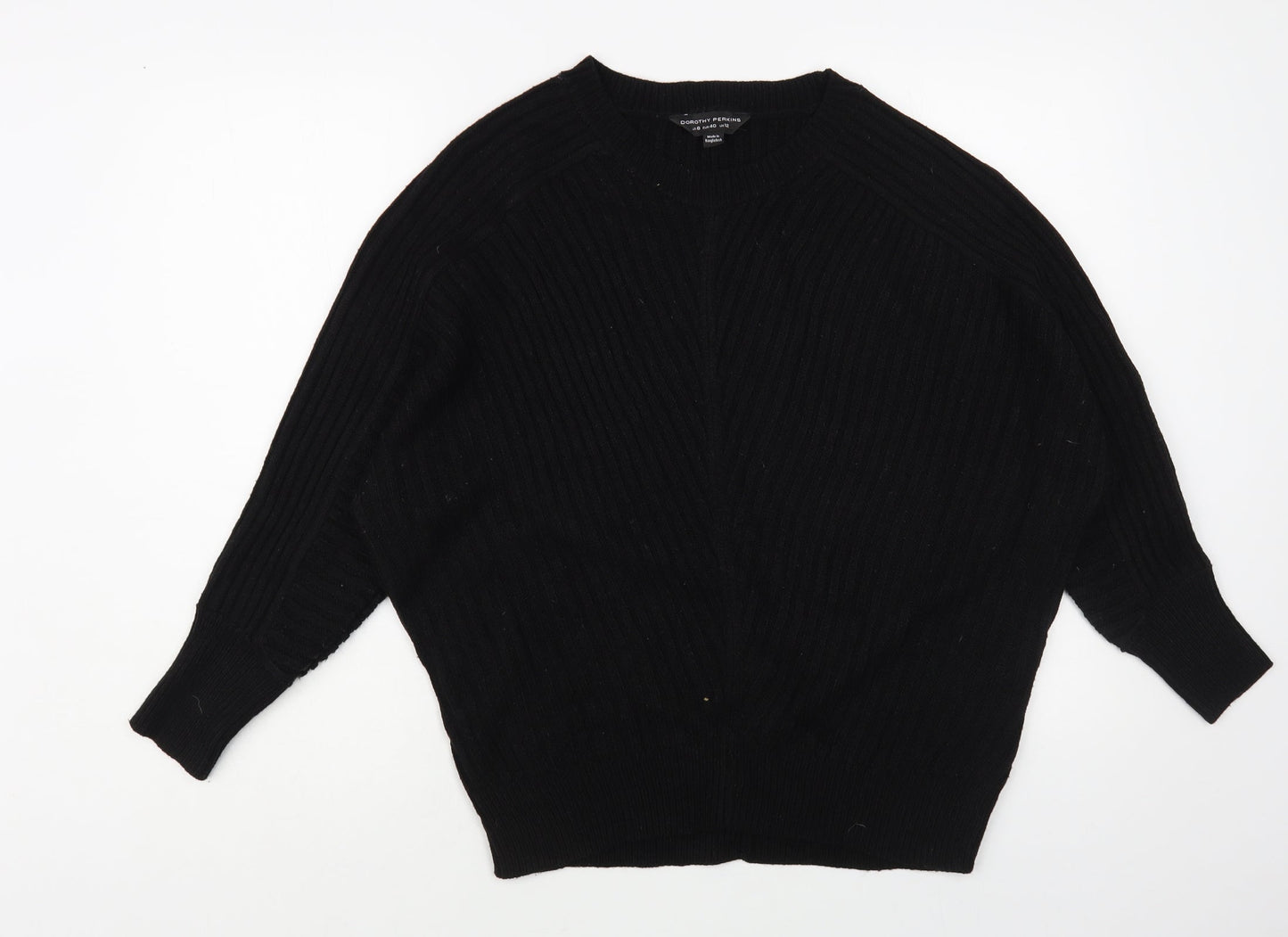 Womens UK Size 12 Dorothy Perkins Black Pullover Jumper