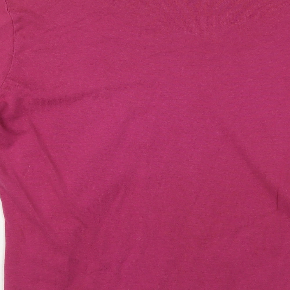 Womens UK Size XL M&Co Pink Basic T-Shirt