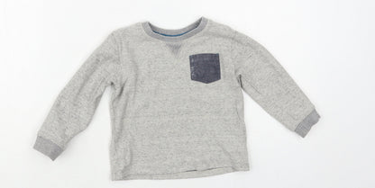 Matalan Baby Grey Cotton Pullover Jumper Size 12-18 Months Pullover